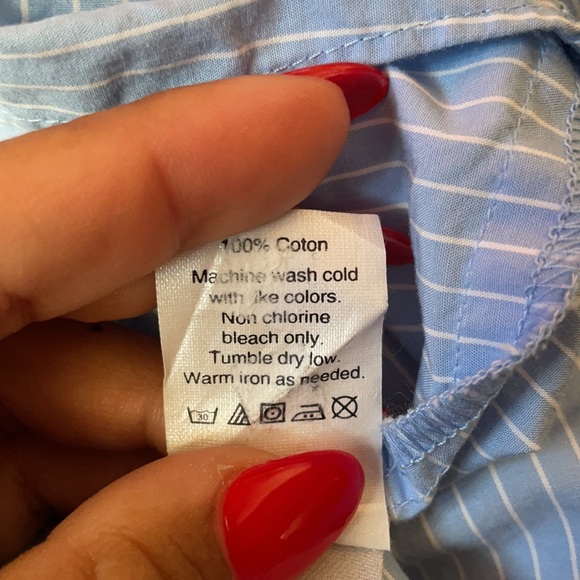 Madewell Striped Tie-Sleeve Popover Top - Picture 9 of 13